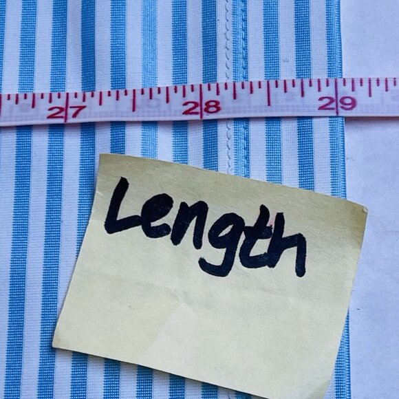 Coolibar Polo Shirt Mens Large Long Sleeve UPF 50 Golf Stripe Erodym Active Blue - Picture 9 of 11